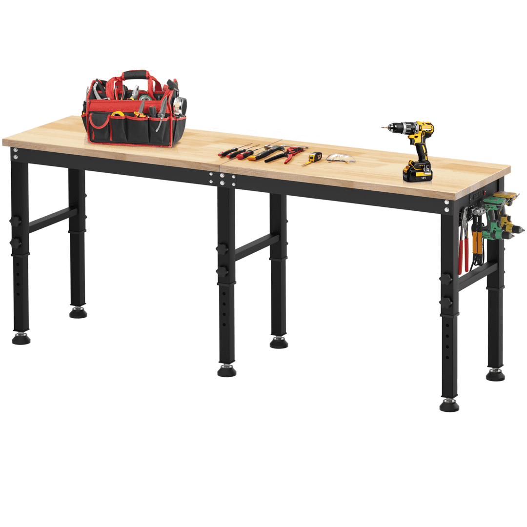 AHB® Adjustable Workbench，Heavy Duty Wood Work Bench 2000 Lbs Load Capacity