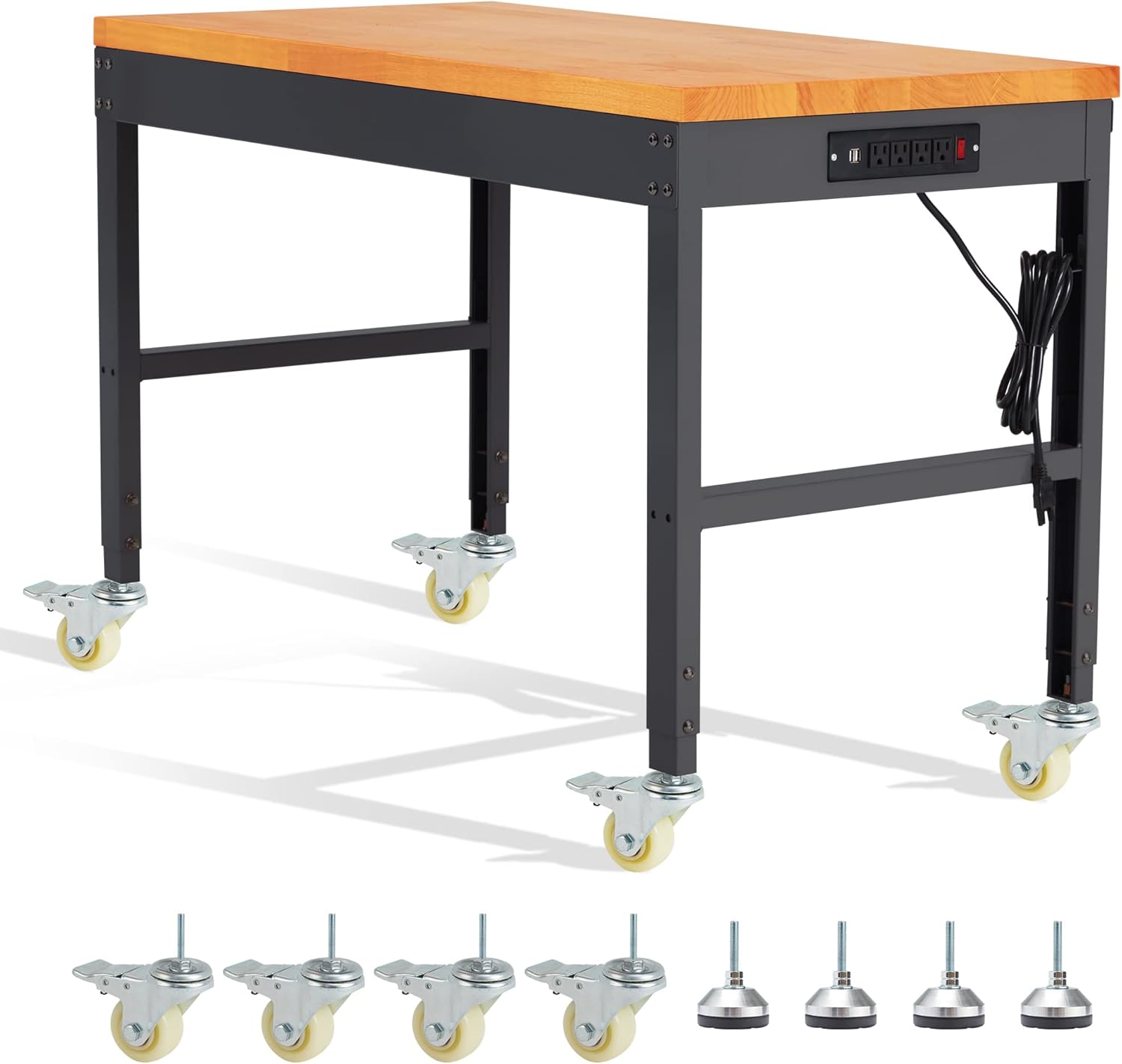 AHB® Adjustable Workbench，Heavy Duty Wood Work Bench 2000 Lbs Load Capacity