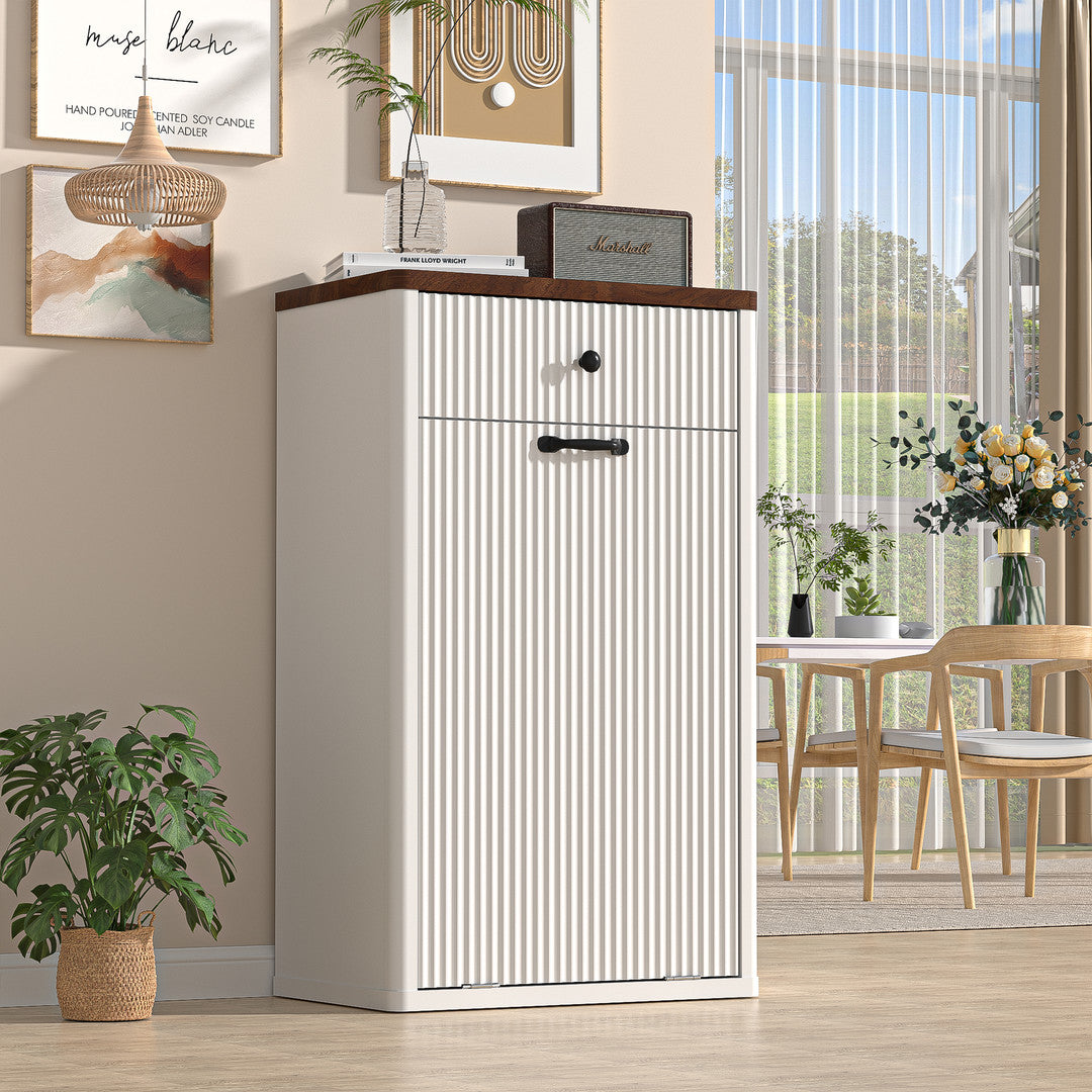 Haddockway® 13 Gallon Tilt Out Trash Cabinet, Freestanding Kitchen Trash Cabinet