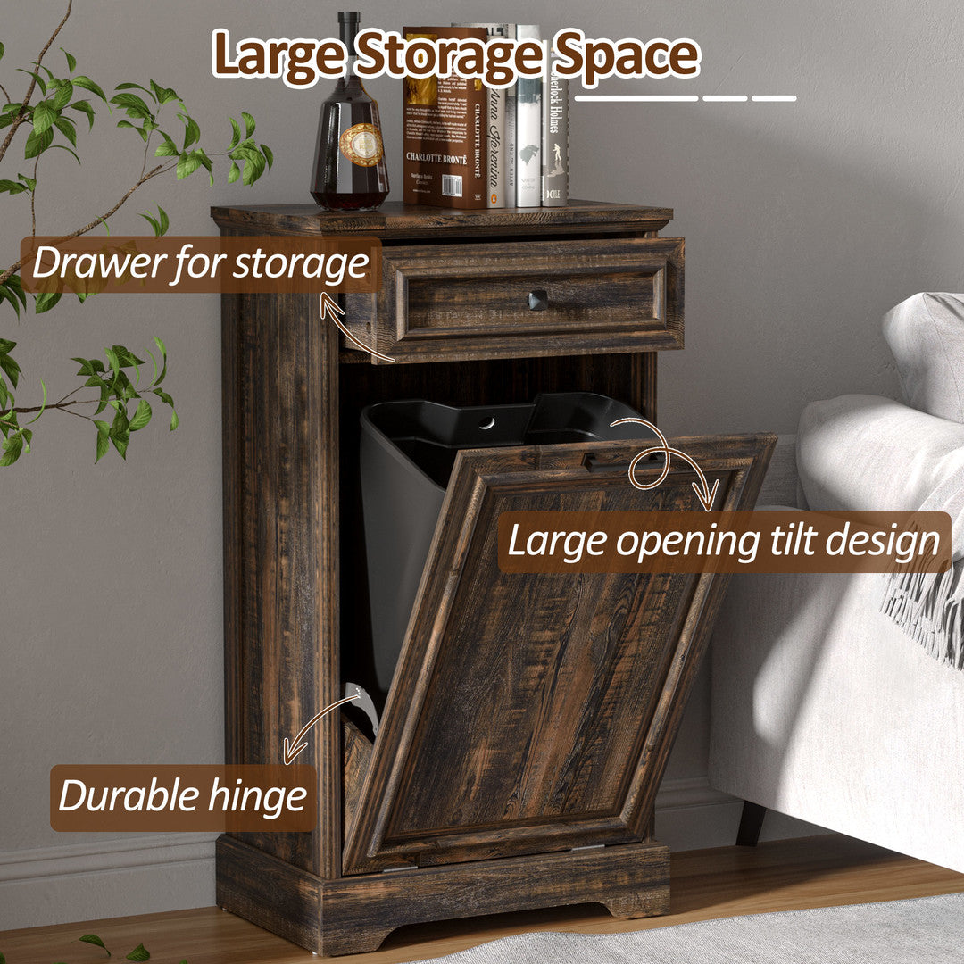 AHB® Single Tilt Out Trash Cabinet for 13 Gallon Trash Can
