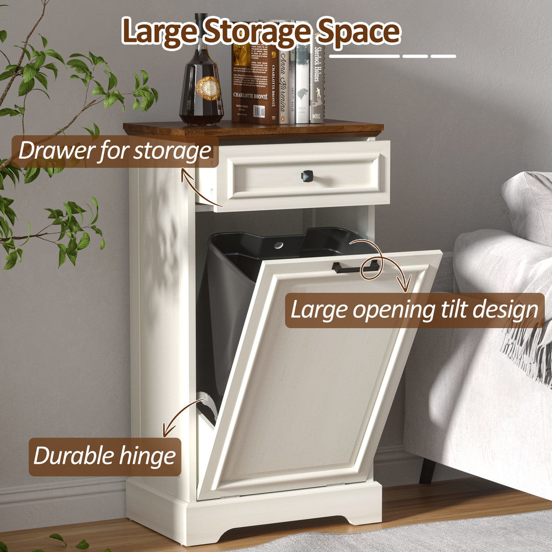 AHB® Single Tilt Out Trash Cabinet for 13 Gallon Trash Can