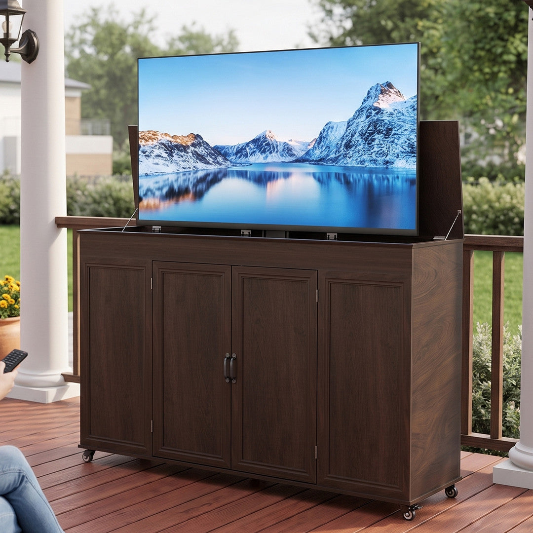 AHB® 32-65 Inch Motorized TV Lift Cabinet with Remote Control, 132 lb Capacity
