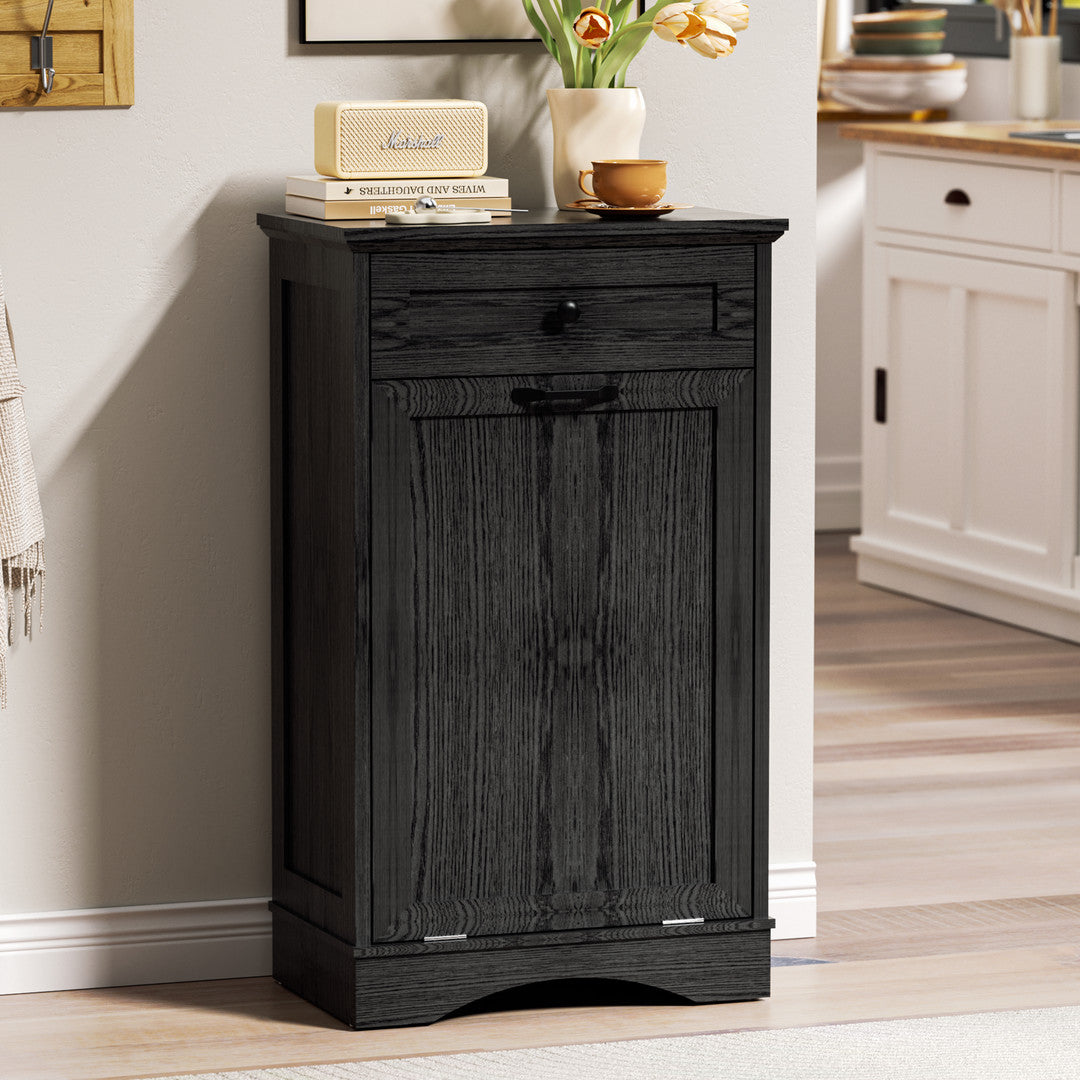 AHB® Single Tilt Out Trash Cabinet for 13 Gallon Trash Can