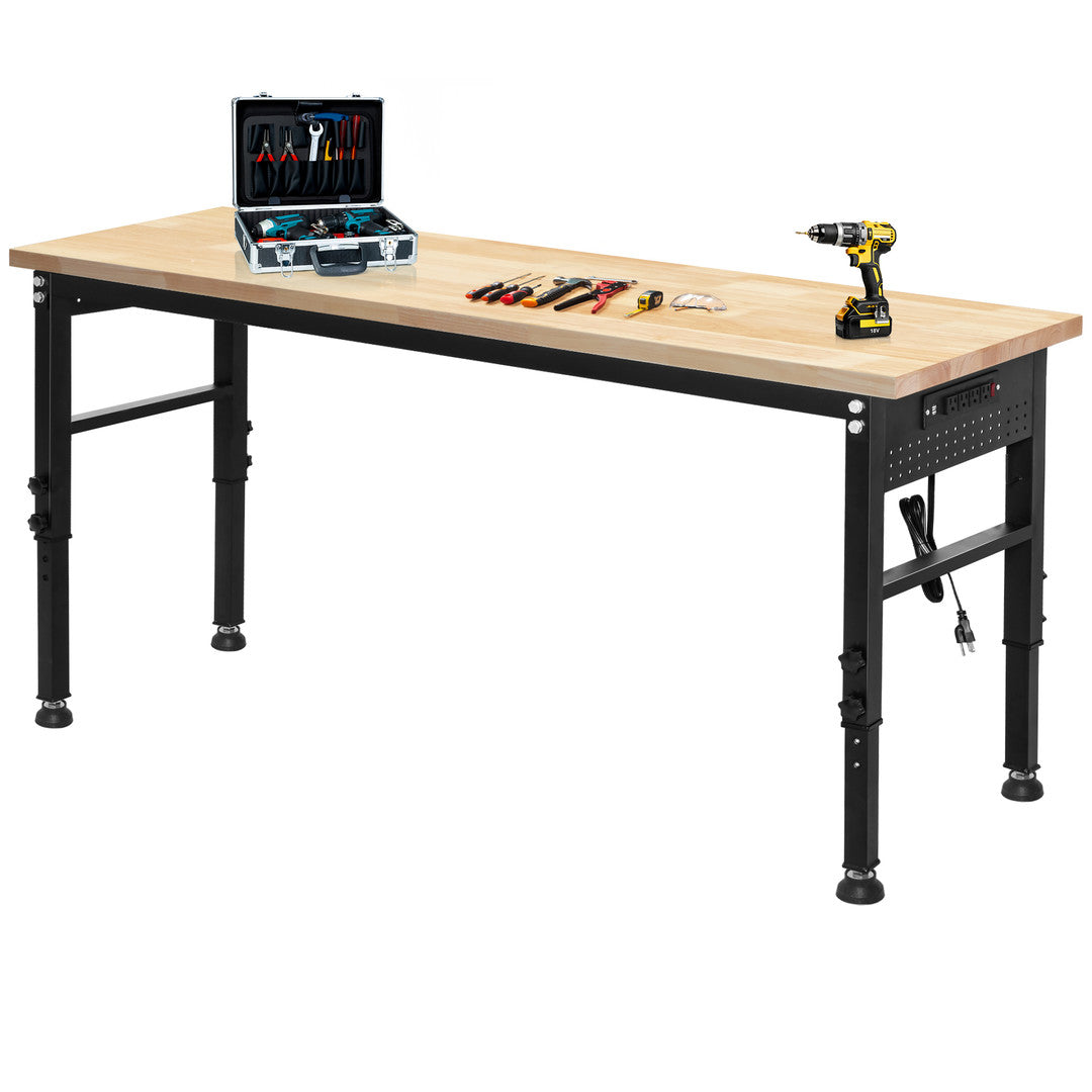 AHB® Adjustable Workbench，Heavy Duty Wood Work Bench 2000 Lbs Load Capacity