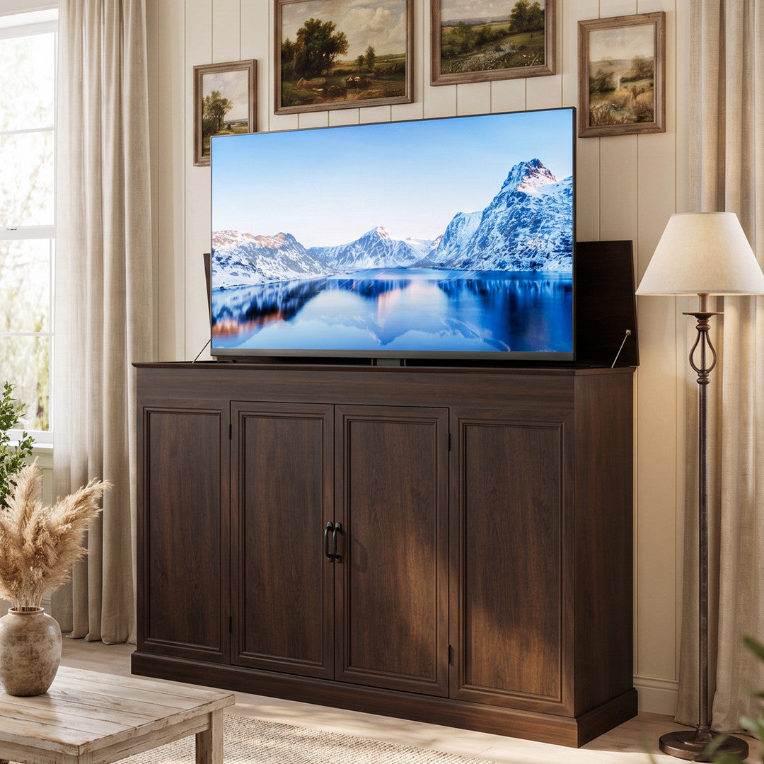 AHB® 32-65 Inch Motorized TV Lift Cabinet with Remote Control, 132 lb Capacity