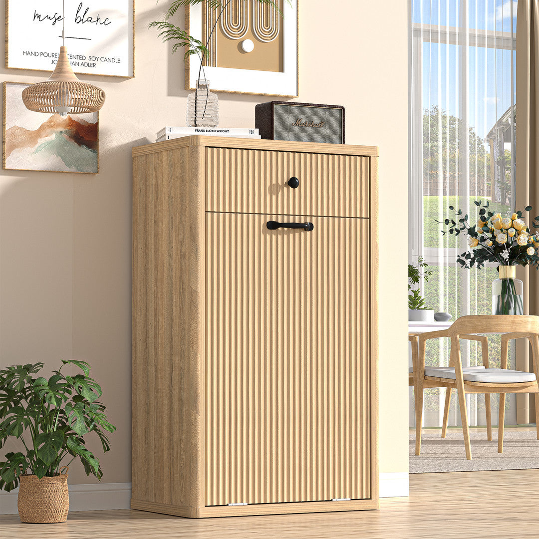 Haddockway® 13 Gallon Tilt Out Trash Cabinet, Freestanding Kitchen Trash Cabinet