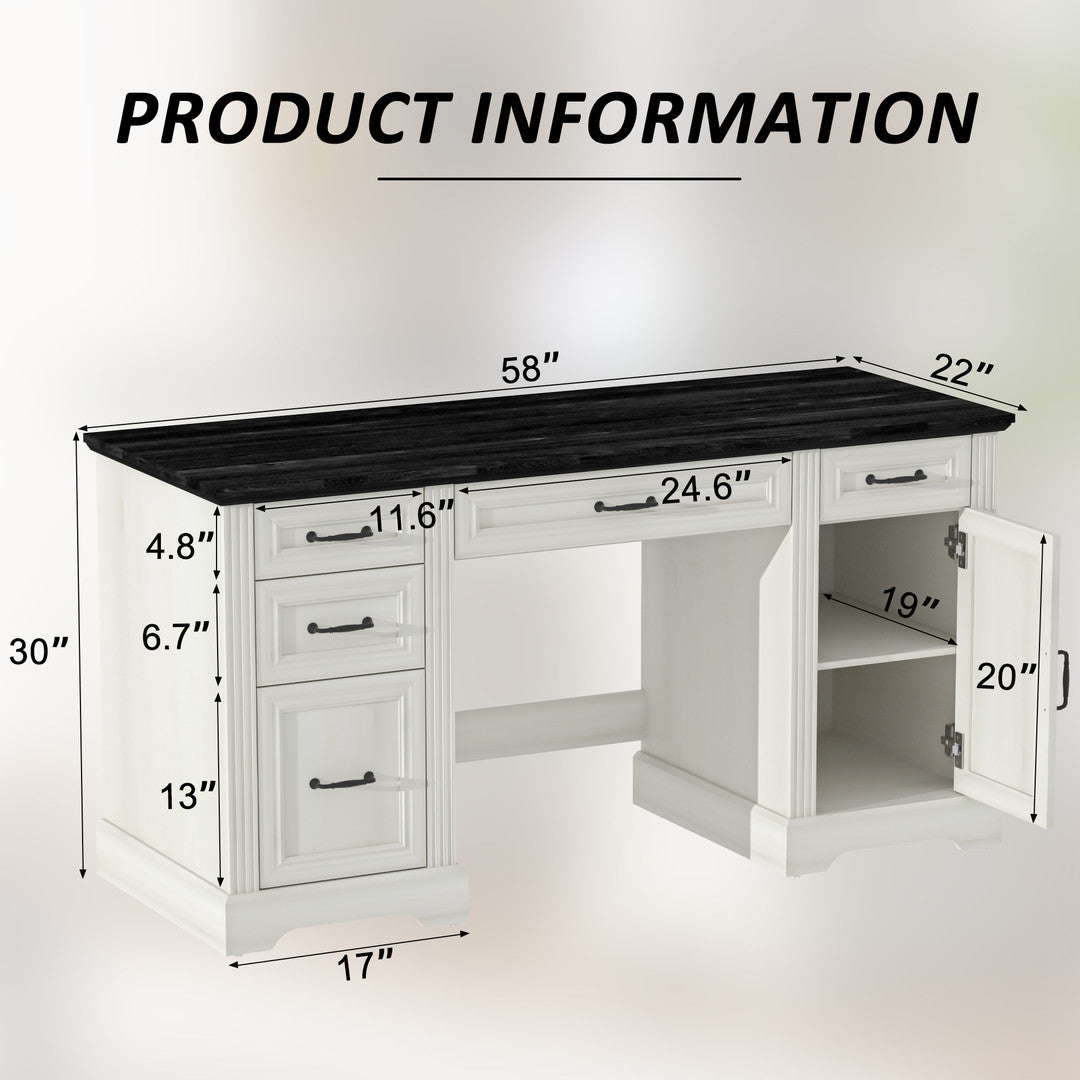 AHB® 58-Inch Executive Desk