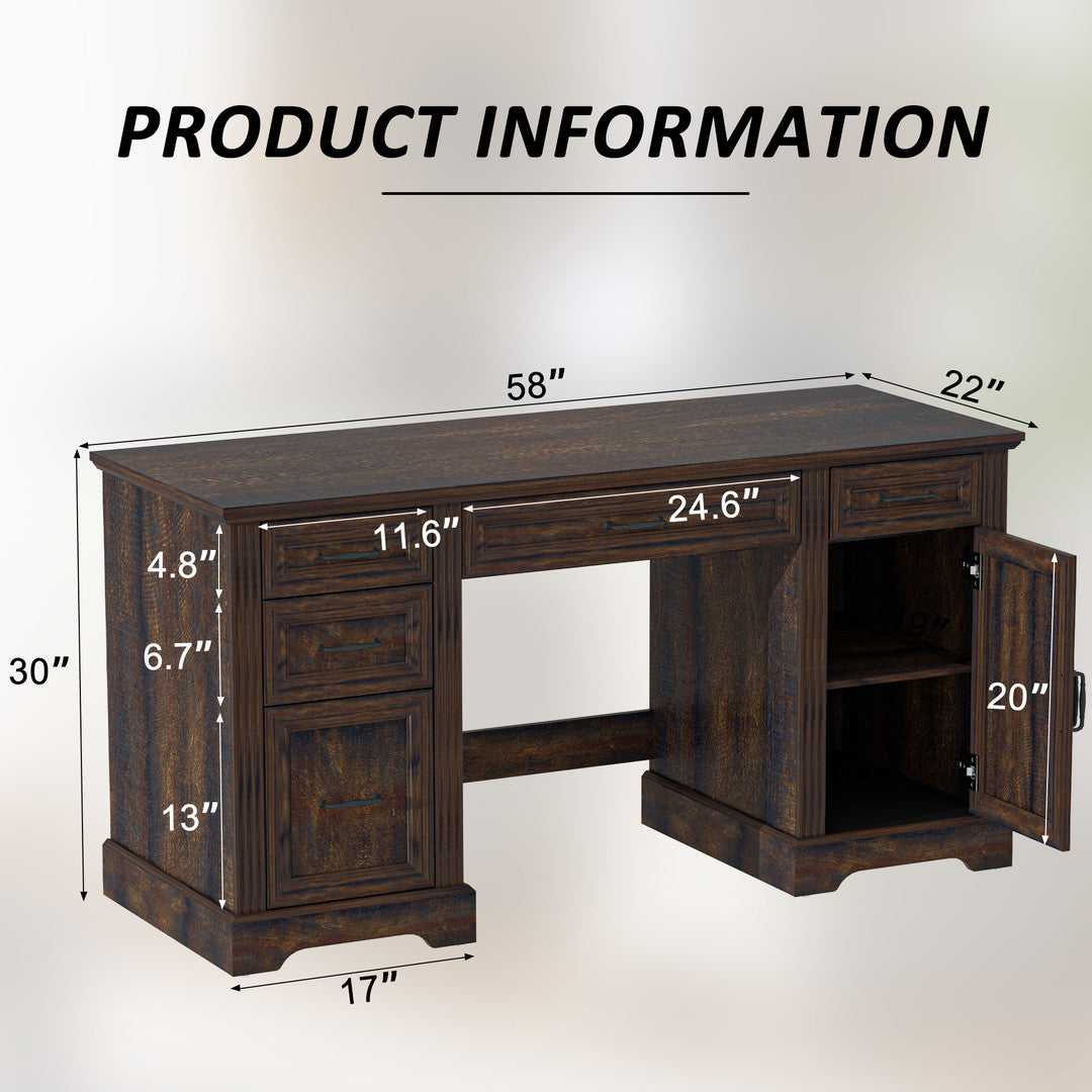 AHB® 58-Inch Executive Desk