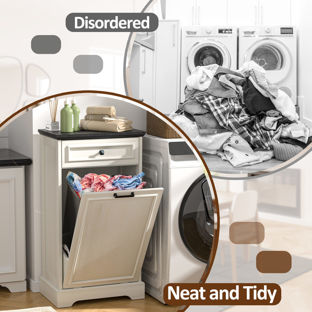 AHB® Single Tilt Out Trash Cabinet for 13 Gallon Trash Can