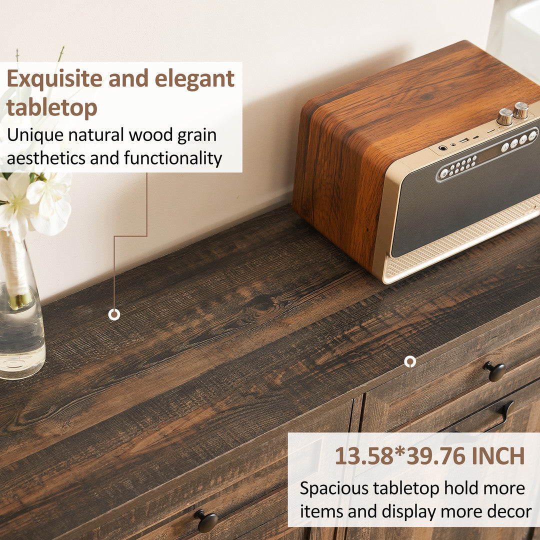 Haddockway® Single Tilt Out Trash Cabinet 13 Gallon Waste Bins Hidden Trash Bin w/ Hiddles for Kitchen