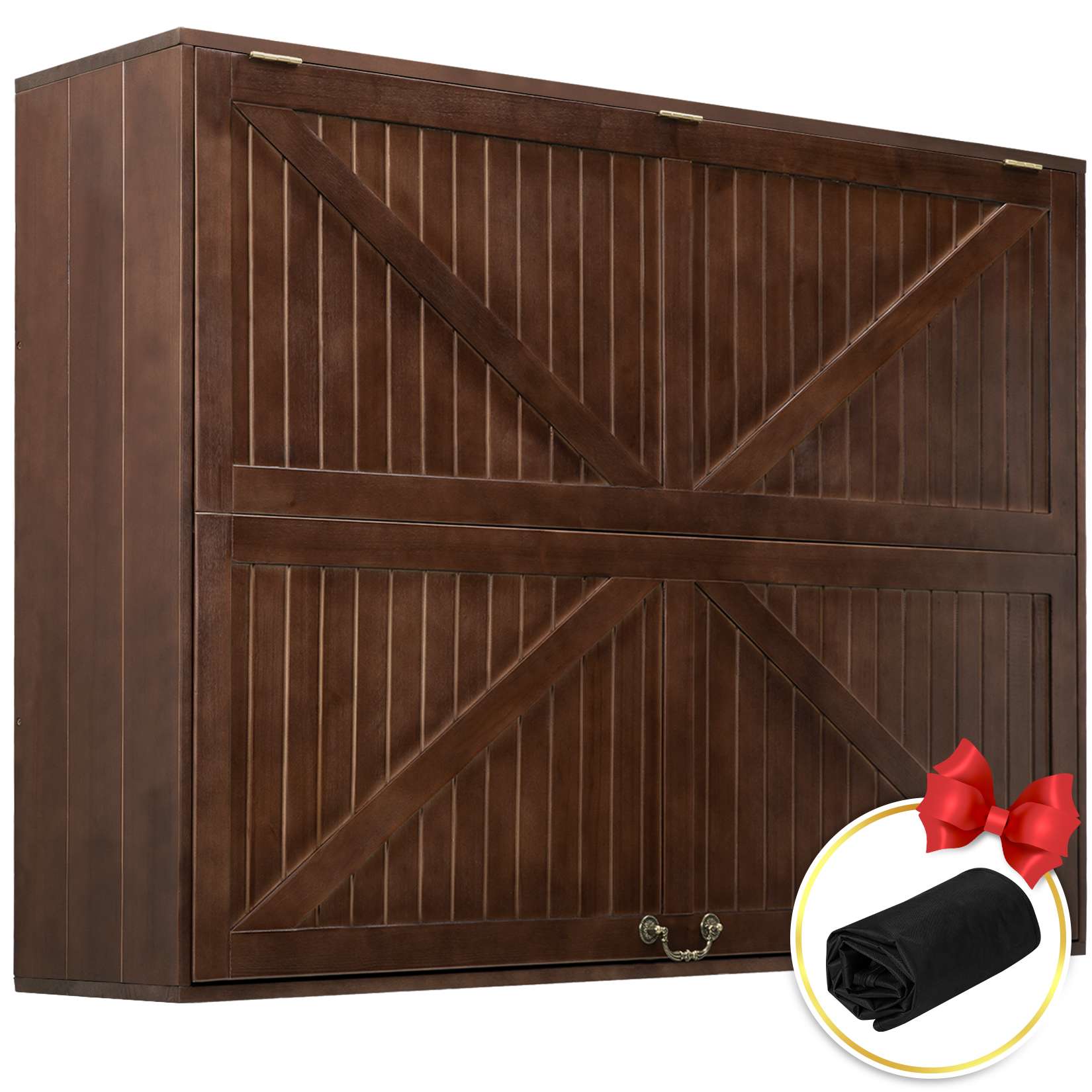 55-Inch Solid Wood Weatherproof Outdoor TV Enclosure