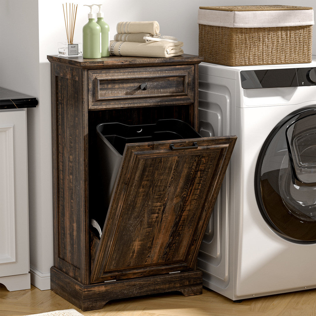 AHB® Single Tilt Out Trash Cabinet for 13 Gallon Trash Can