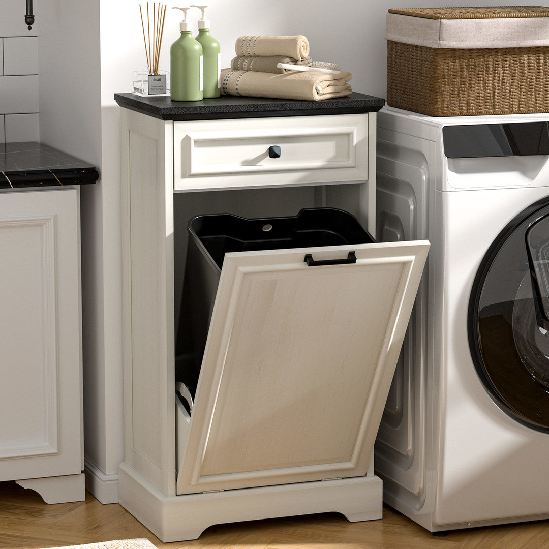 AHB® Single Tilt Out Trash Cabinet for 13 Gallon Trash Can