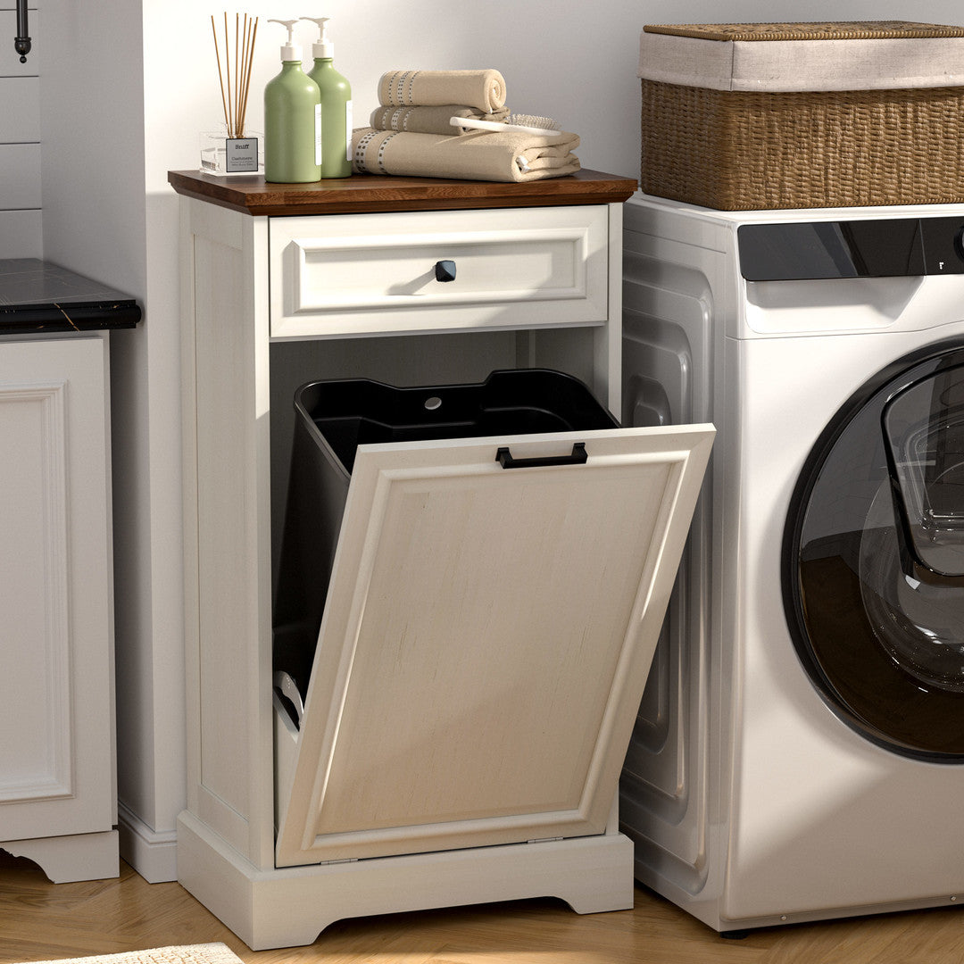 AHB® Single Tilt Out Trash Cabinet for 13 Gallon Trash Can