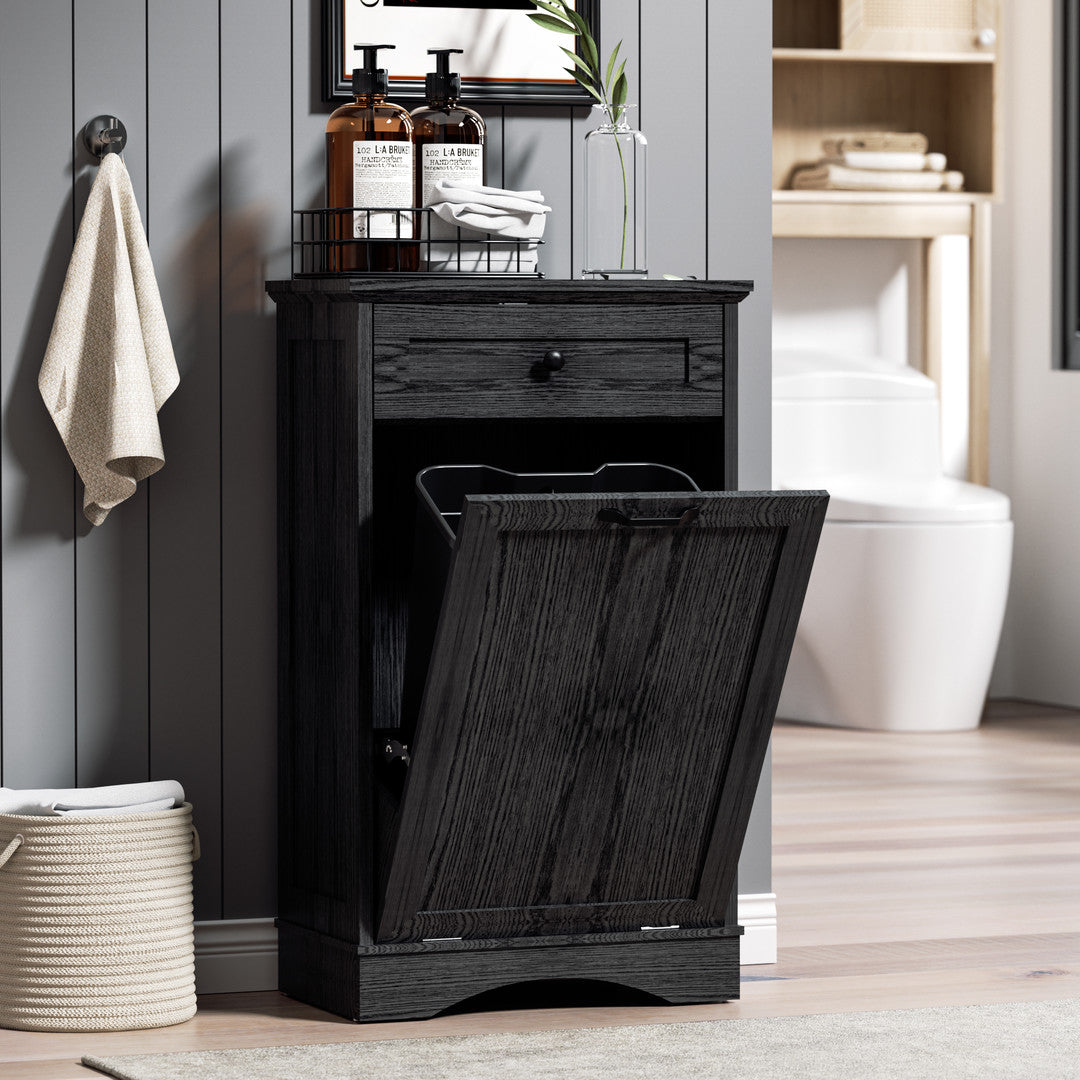AHB® Single Tilt Out Trash Cabinet for 13 Gallon Trash Can