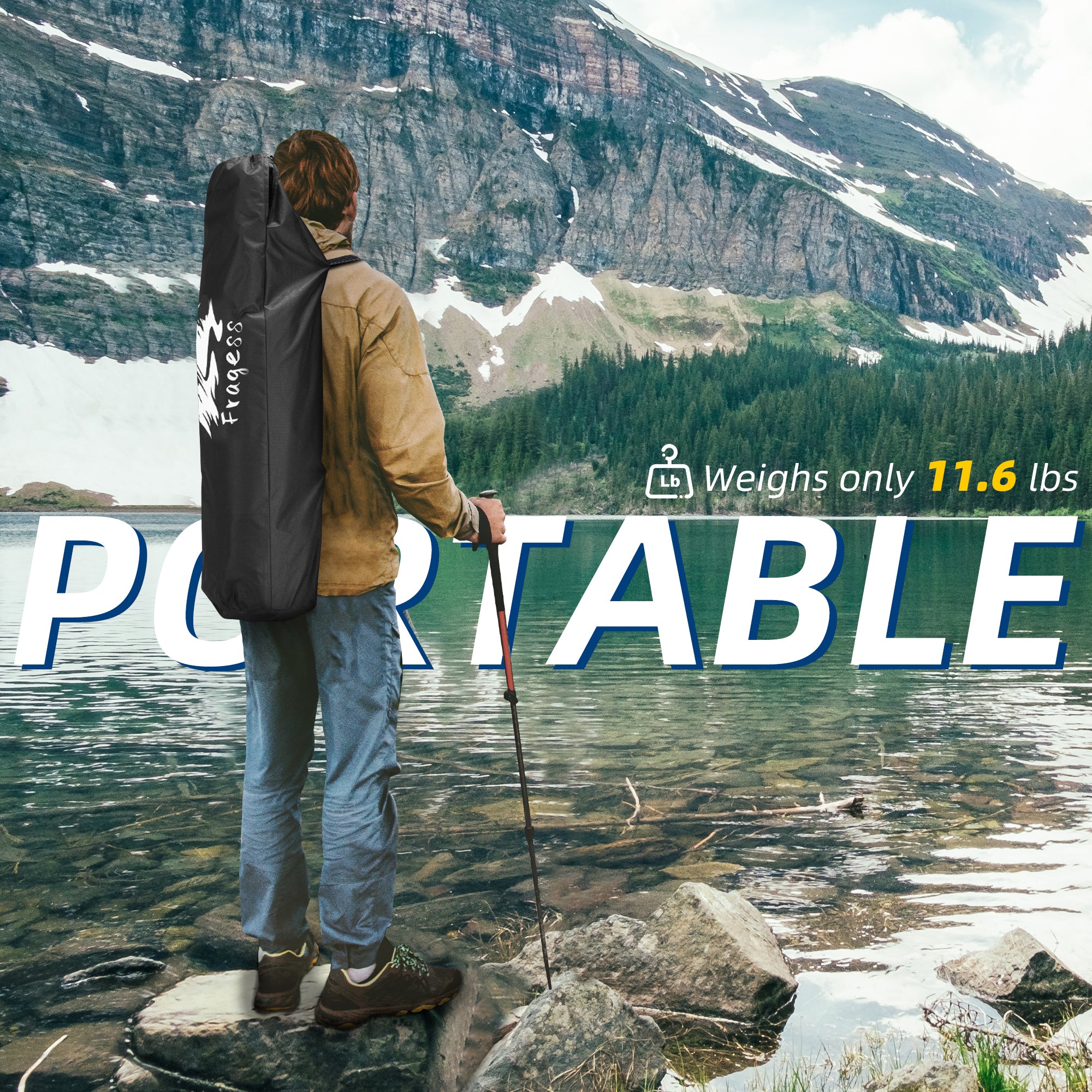 Portable Hammock Camping Chair with Adjustable Back Supports 330lbs