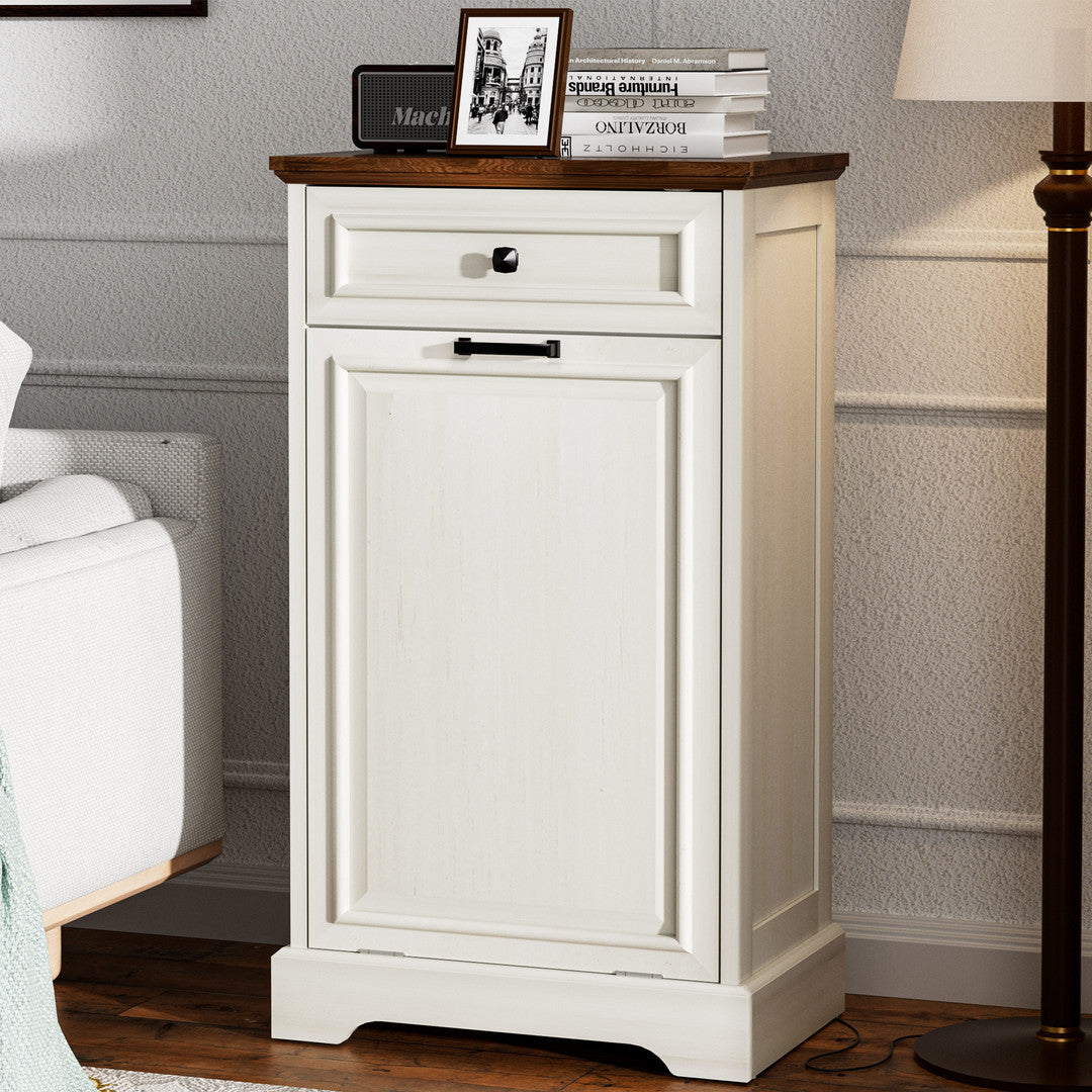 AHB® Single Tilt Out Trash Cabinet for 13 Gallon Trash Can
