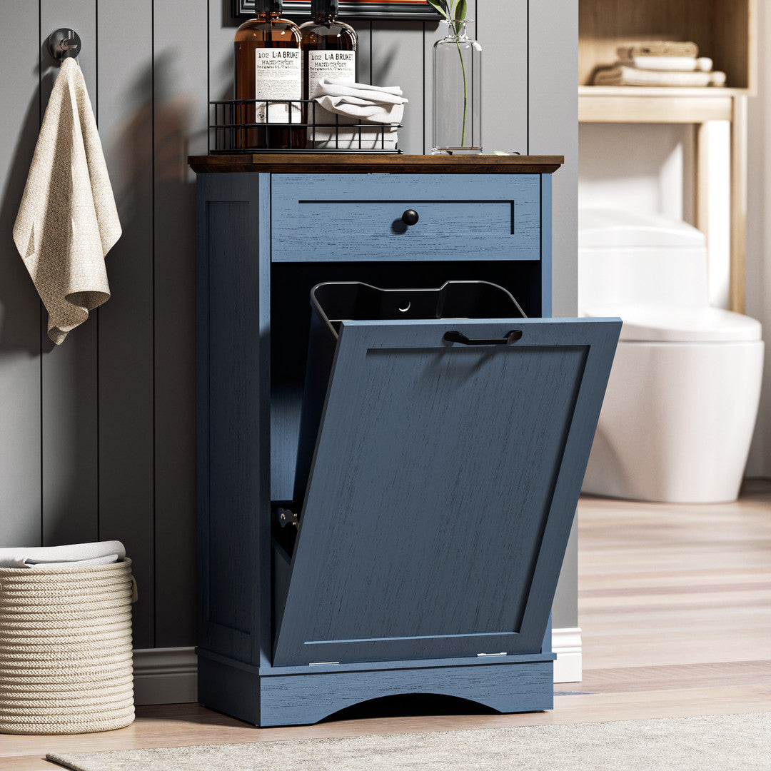 AHB® Single Tilt Out Trash Cabinet for 13 Gallon Trash Can