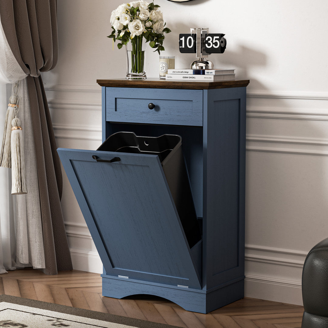 AHB® Single Tilt Out Trash Cabinet for 13 Gallon Trash Can
