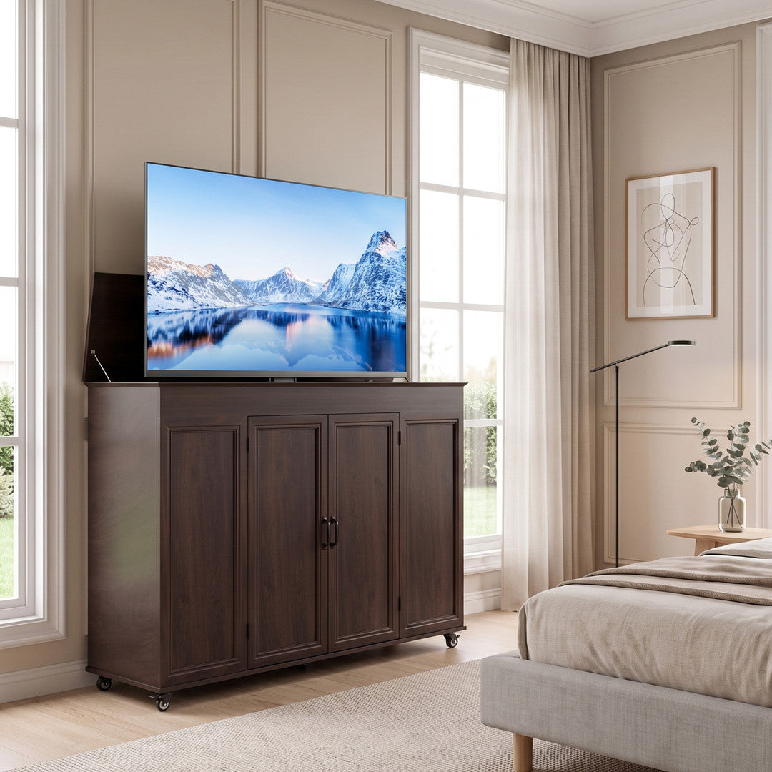 AHB® 32-65 Inch Motorized TV Lift Cabinet with Remote Control, 132 lb Capacity