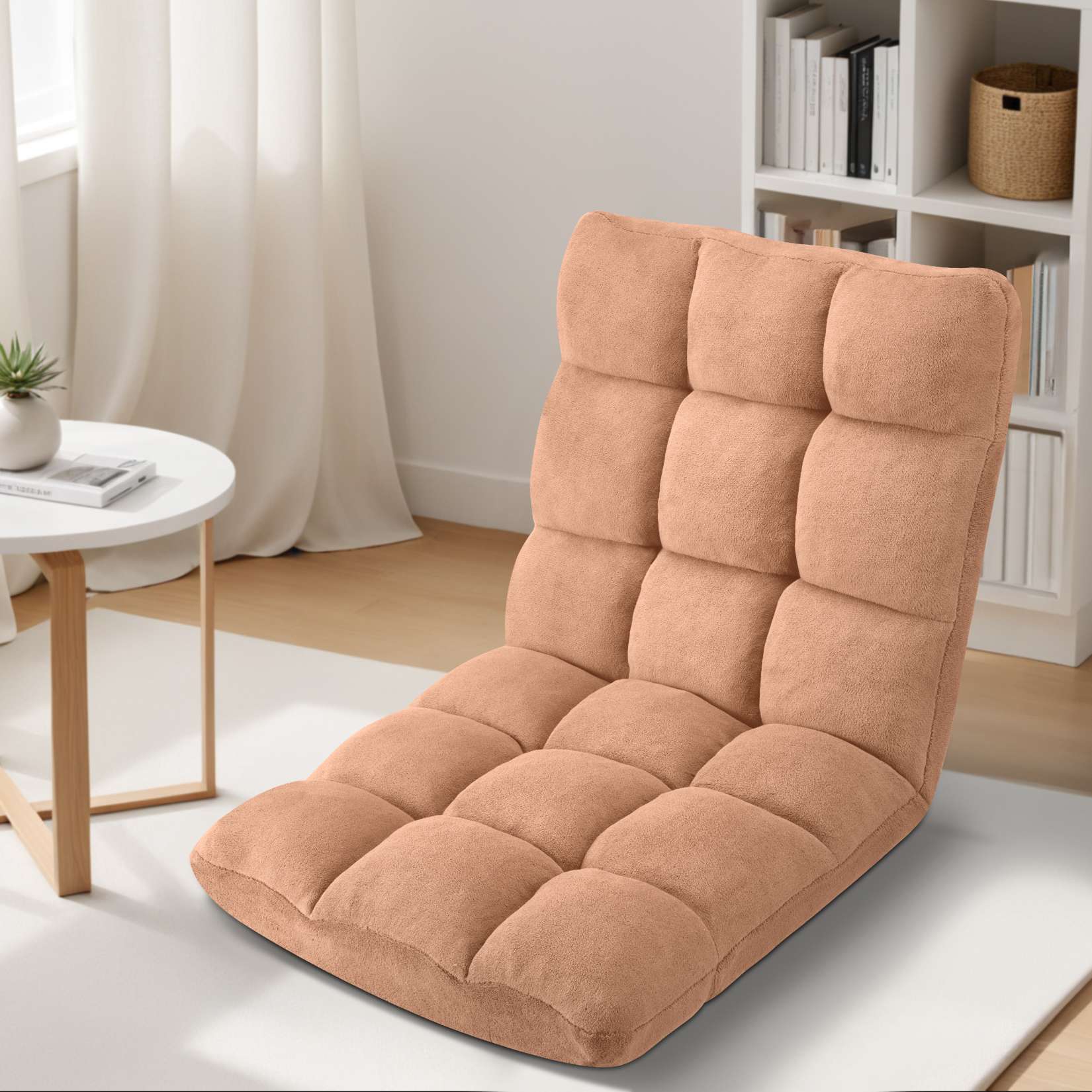 AHB® Folding Floor Chair with Back Support Adjustable Floor Lazy Sofa Chair