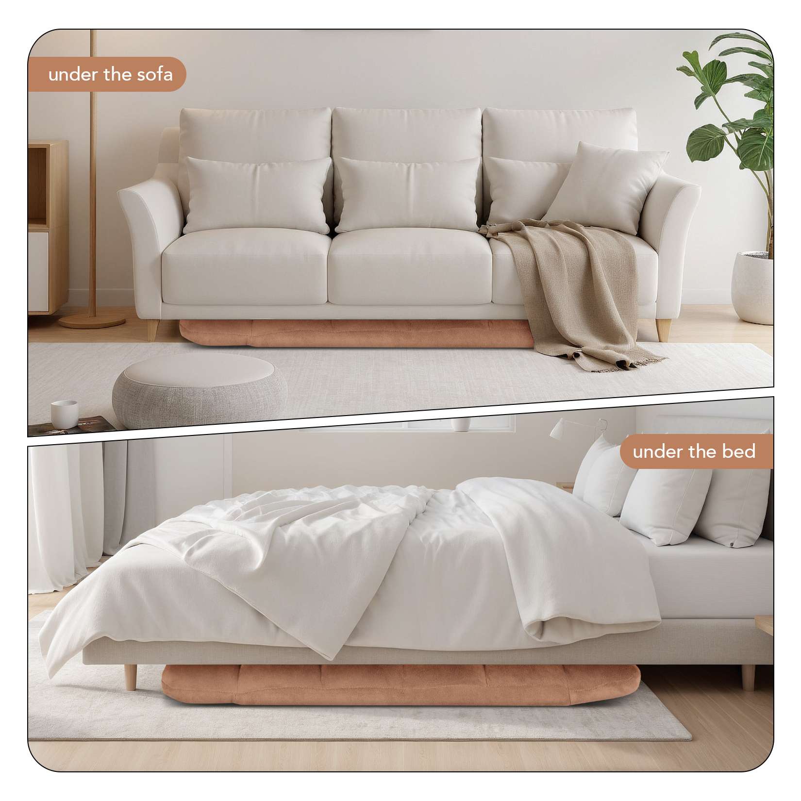 AHB® Folding Floor Chair with Back Support Adjustable Floor Lazy Sofa Chair