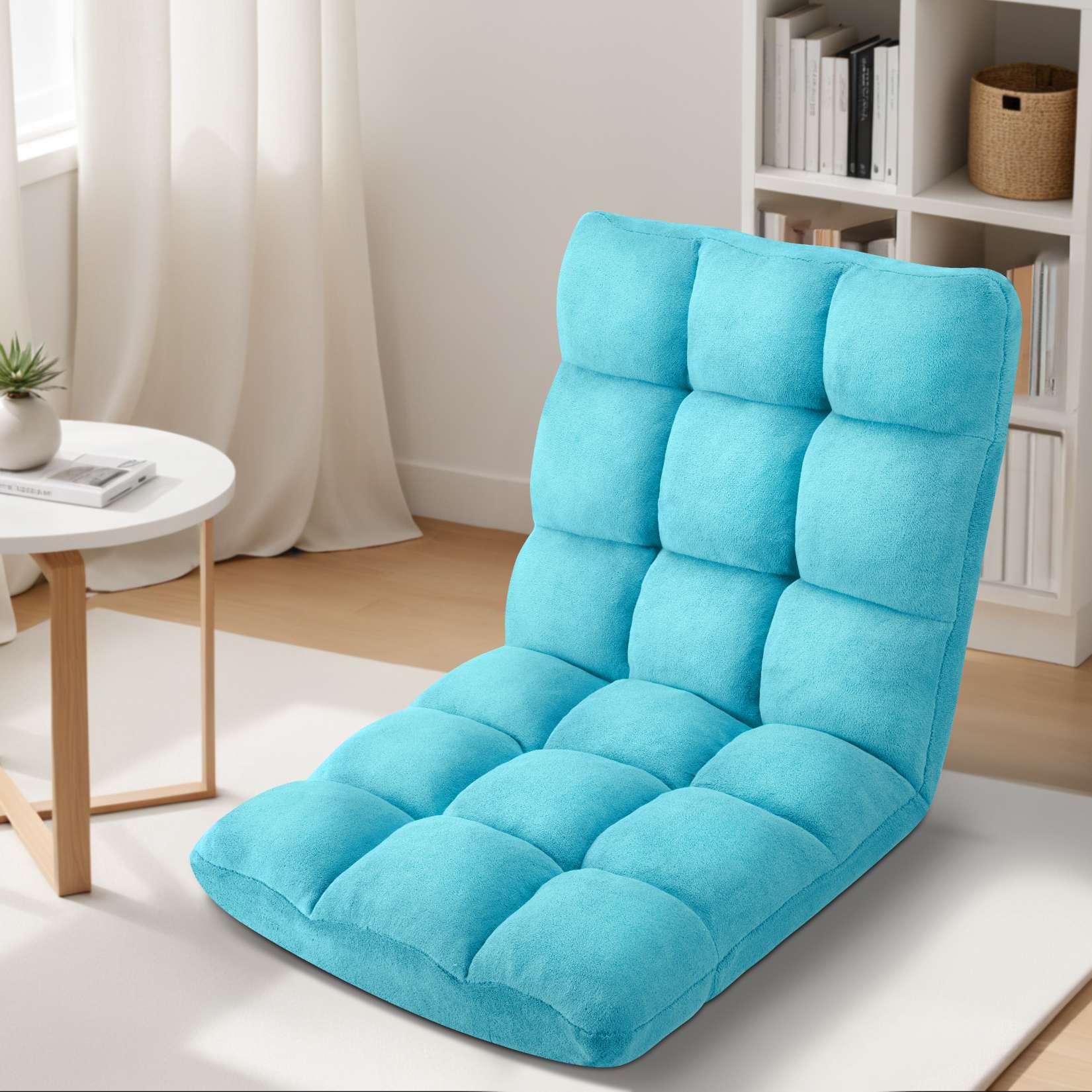 AHB® Folding Floor Chair with Back Support Adjustable Floor Lazy Sofa Chair