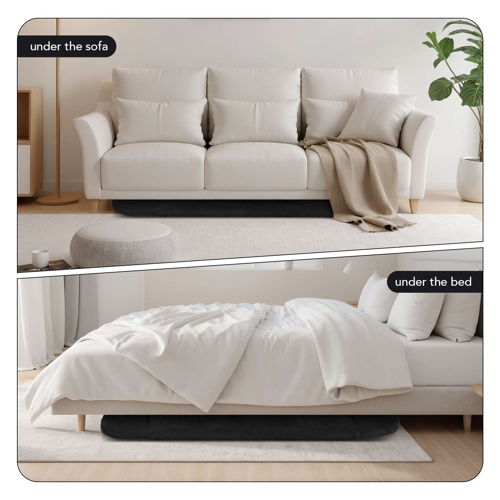AHB® Folding Floor Chair with Back Support Adjustable Floor Lazy Sofa Chair