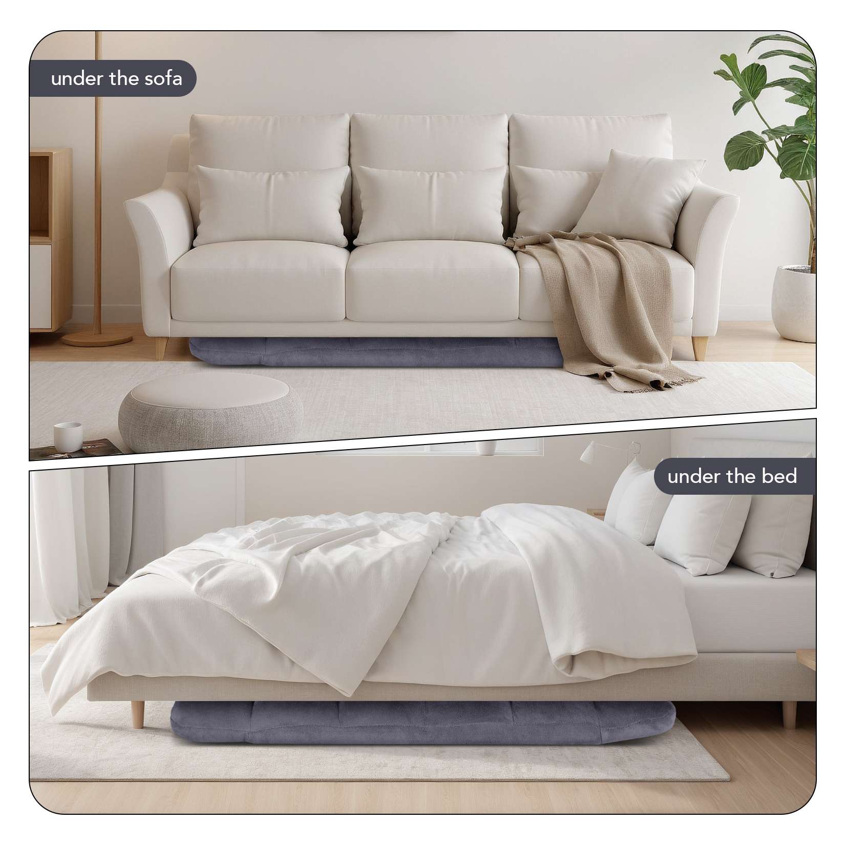 AHB® Folding Floor Chair with Back Support Adjustable Floor Lazy Sofa Chair