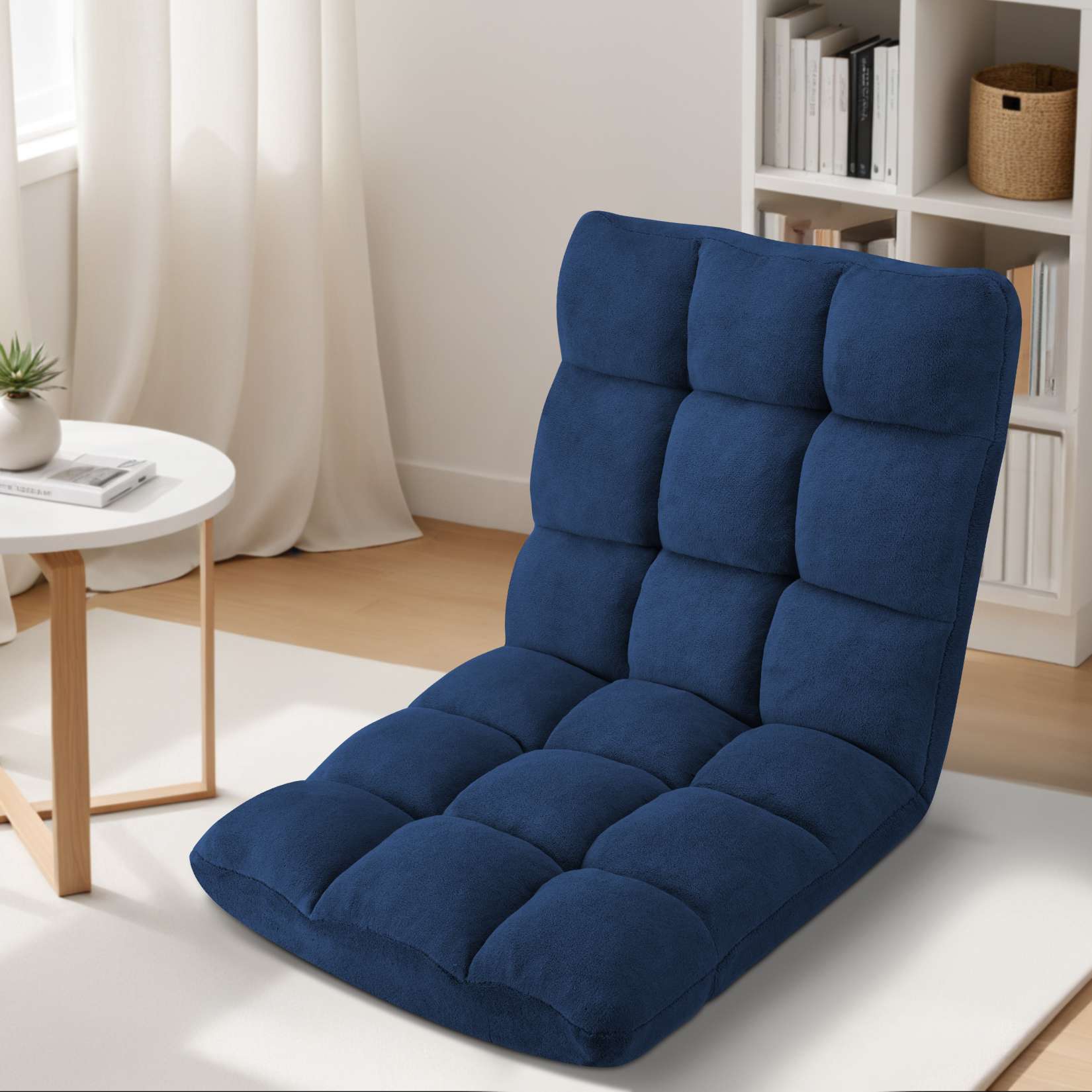 AHB® Folding Floor Chair with Back Support Adjustable Floor Lazy Sofa Chair