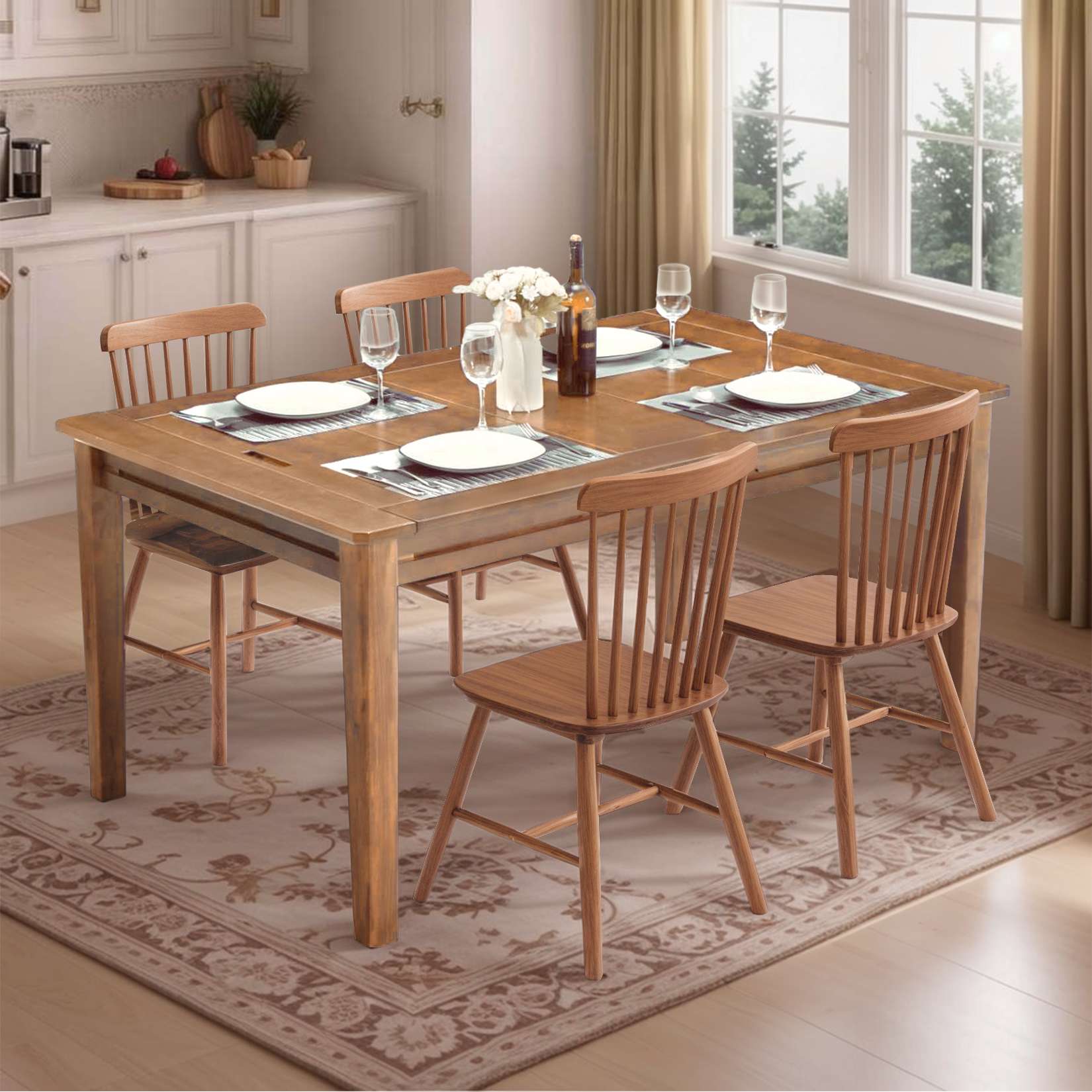 Avocahom 63" x39" Board Game Table for 4-6 with Removable Table Top